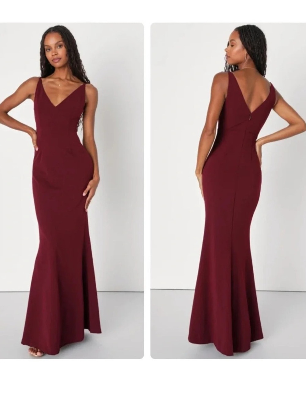 Lulus Melora Plum Purple Sleeveless Maxi Dress Size XS Wedding Party NEW